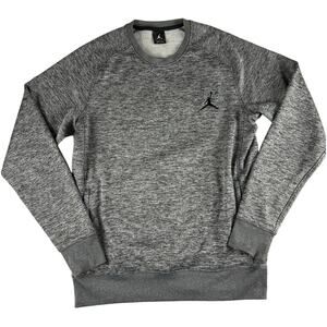 Jordan Men's L Grey Crew Neck Sweatshirt - Comfy & Stylish